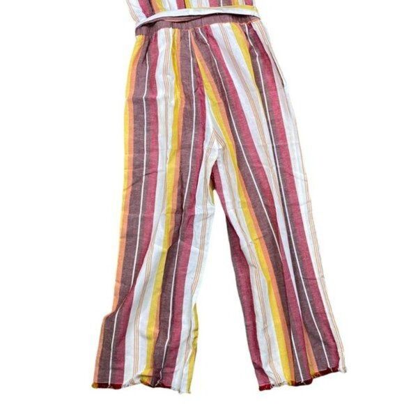 Anthropologie Drew Jumpsuit Pants Sleeveless StripedSize Medium - Picture 7 of 7